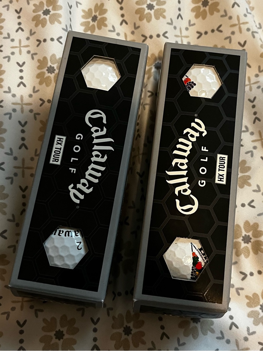 Callaway Golf HX Tour Golf Ball 6 Balls 2 Sleeves Branded Promotional Unused